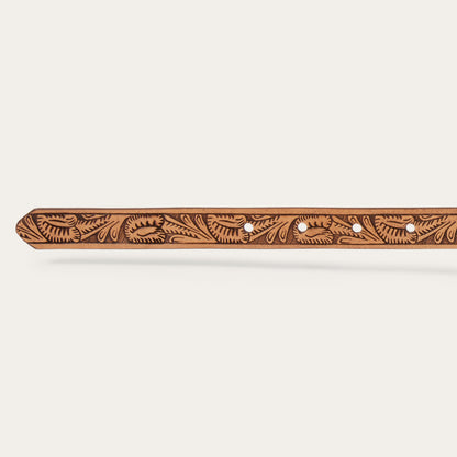 Southwestern Tooled Concho Belt