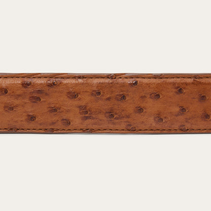 Ostrich Tapered Tab Belt