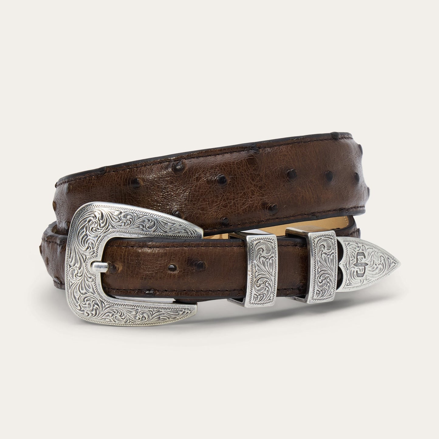 Ostrich Tapered Belt