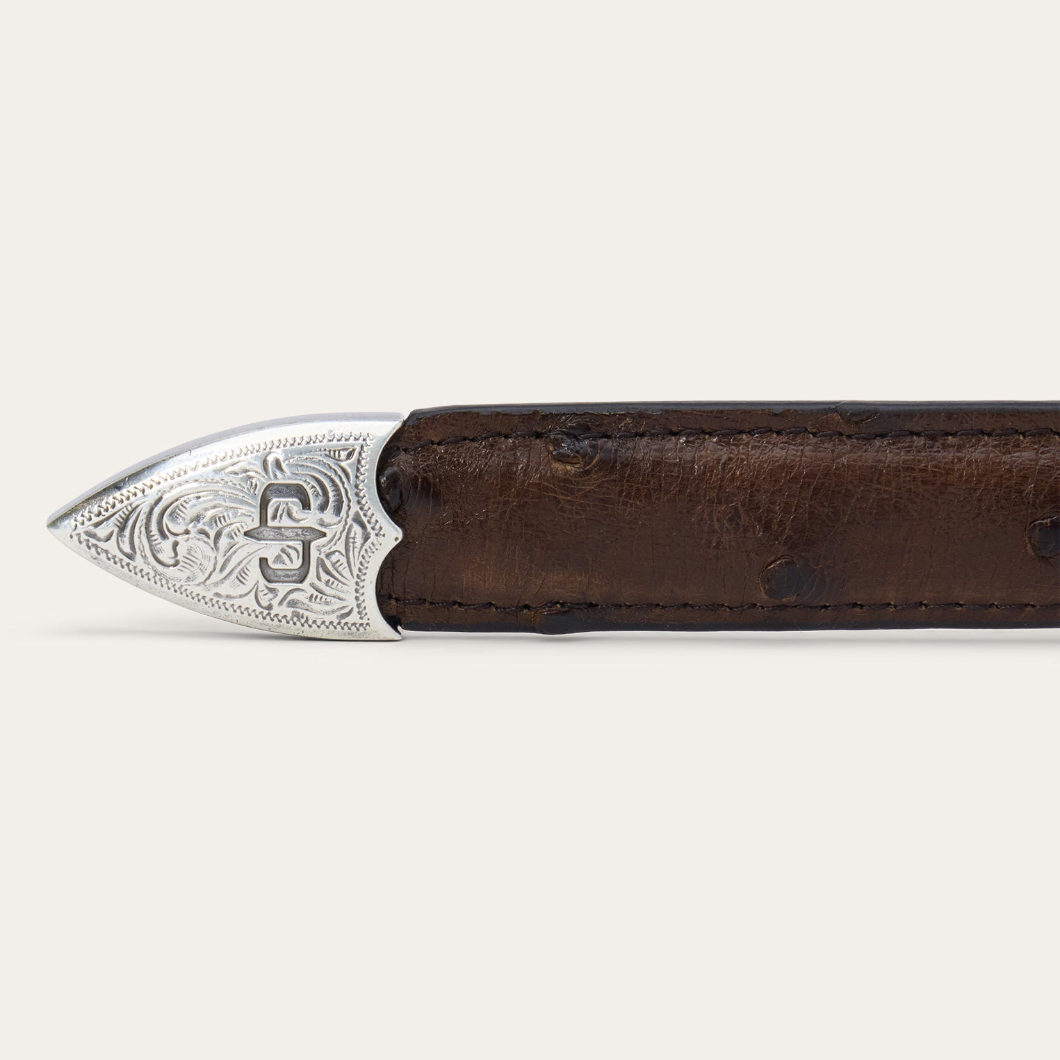 Ostrich Tapered Belt