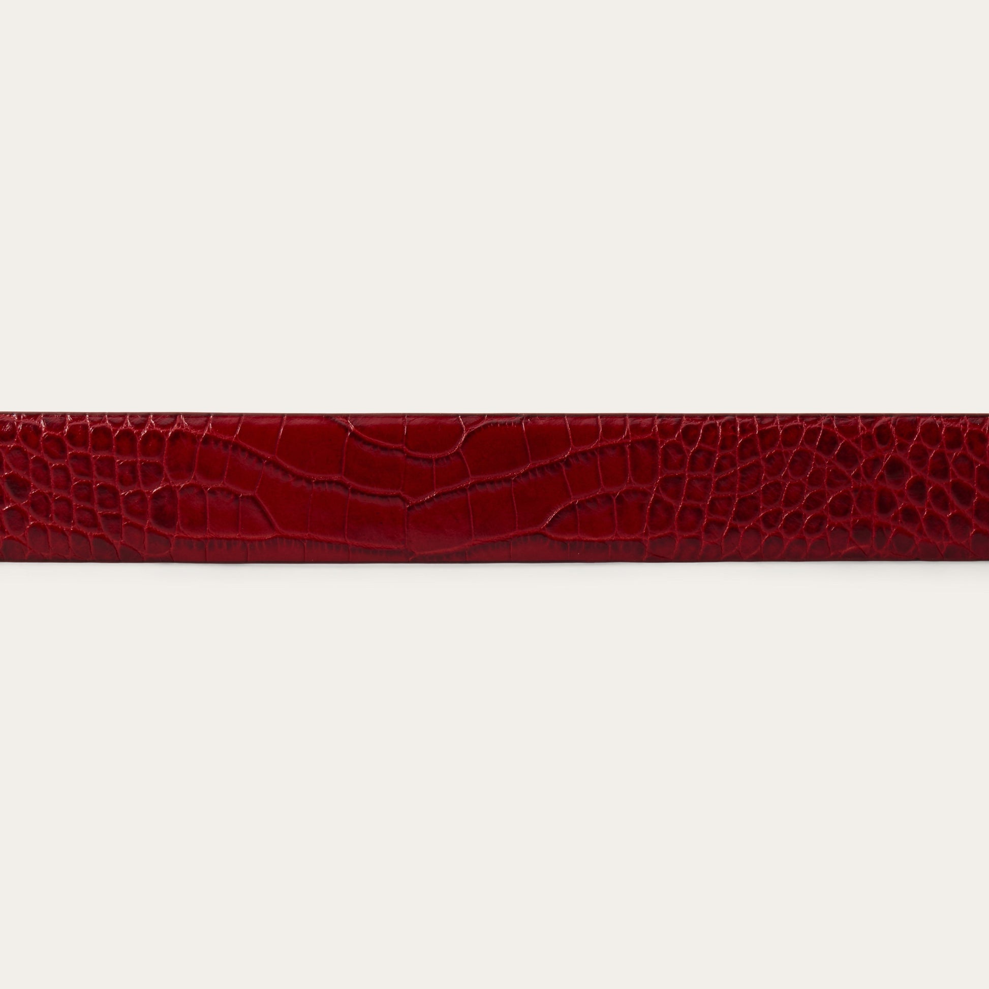 Croco Print Tapered Belt