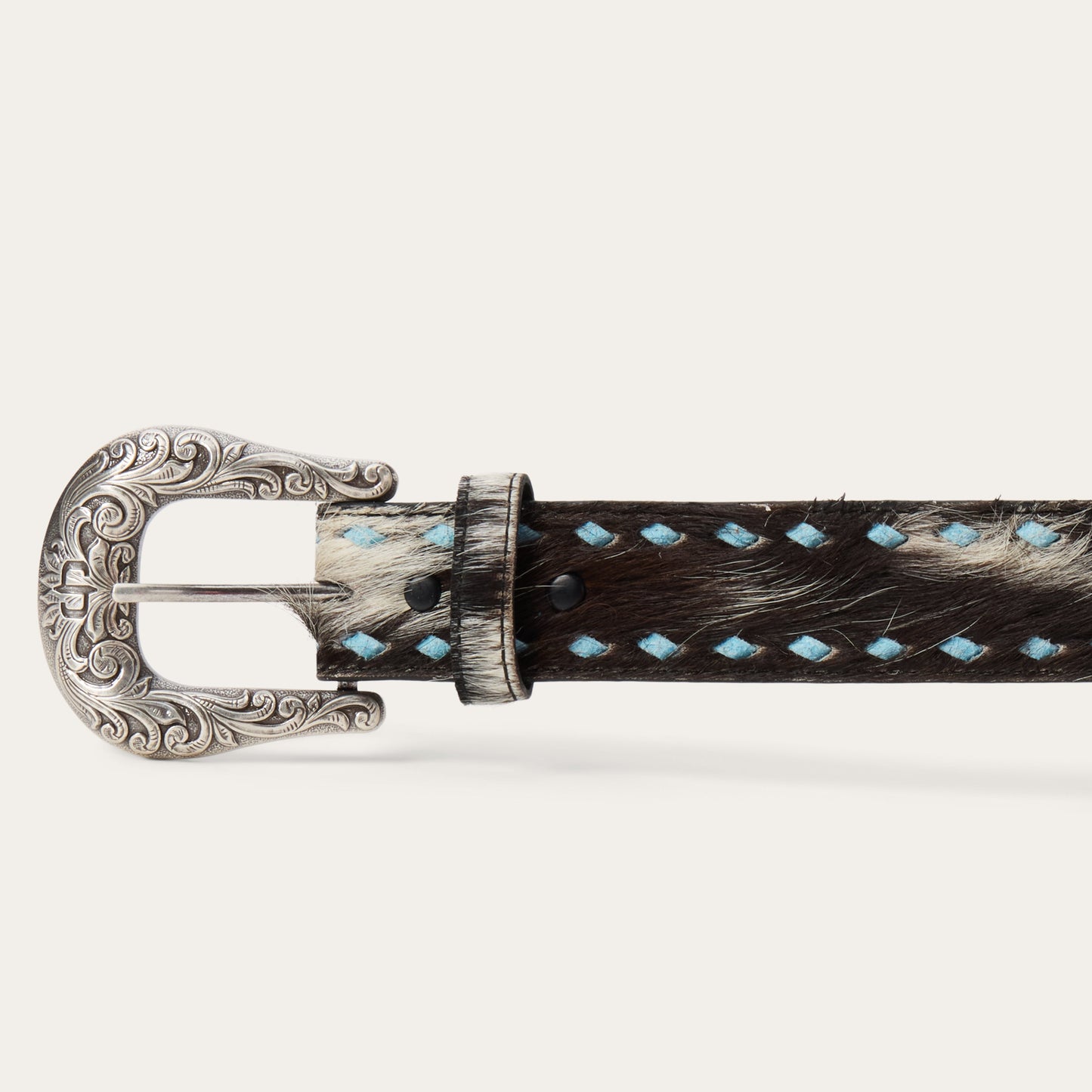 Hair-On-Hide Laced Belt