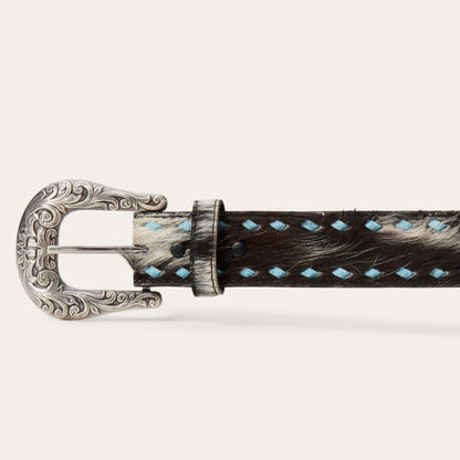 Hair-On-Hide Laced Belt