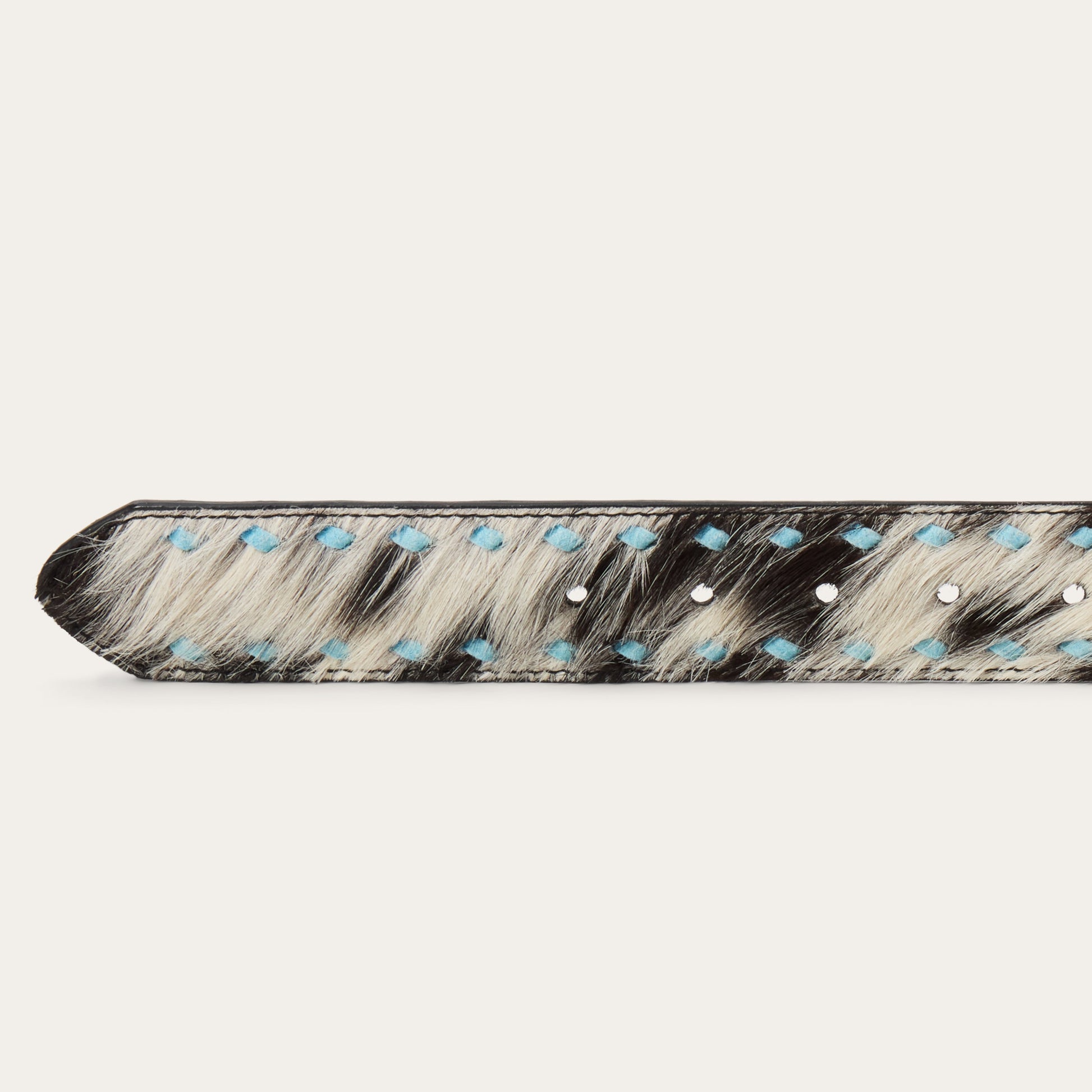 Hair-On-Hide Laced Belt