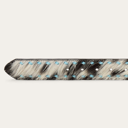 Hair-On-Hide Laced Belt