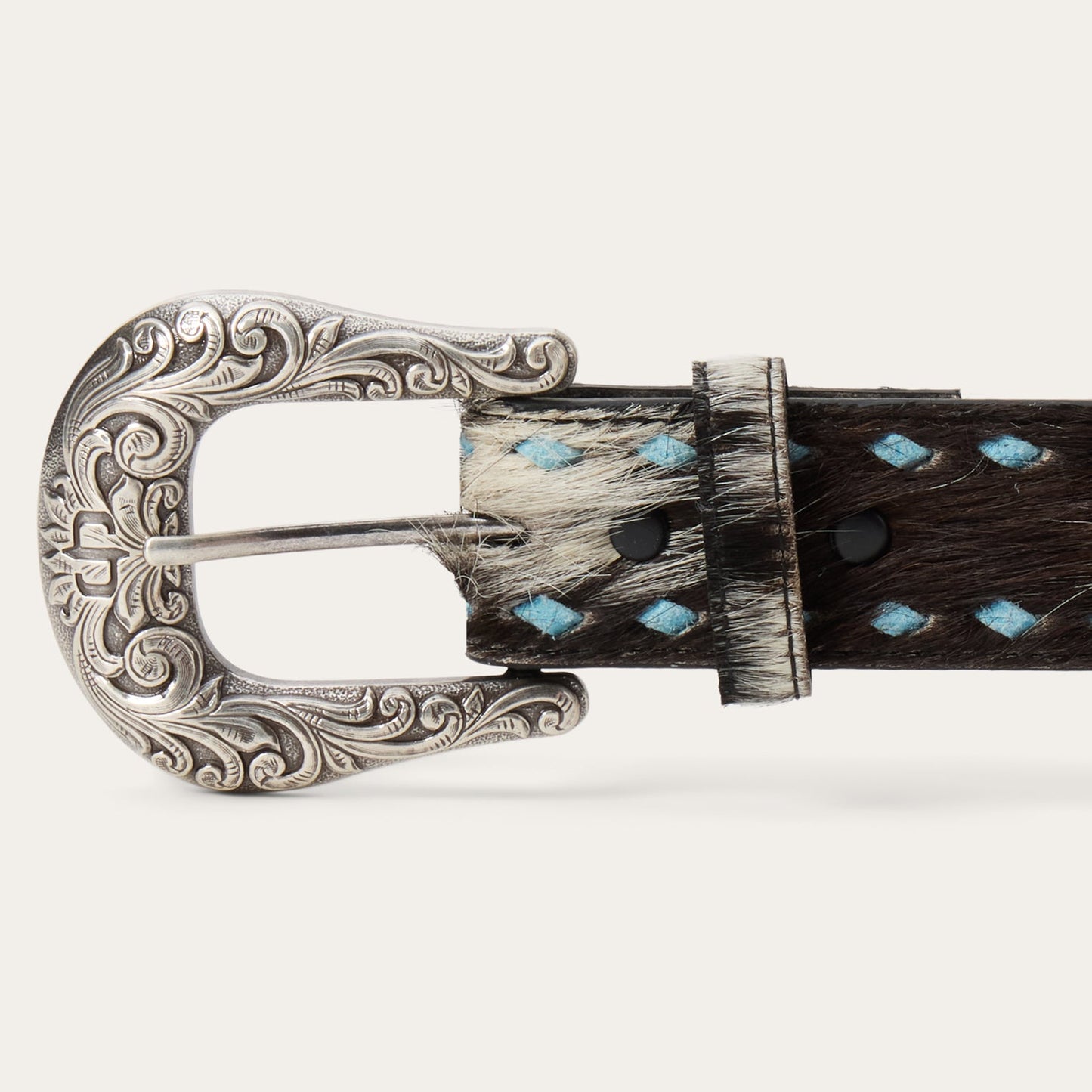 Hair-On-Hide Laced Belt