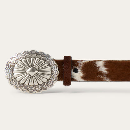 Hair-On-Hide Southwestern Buckle Belt