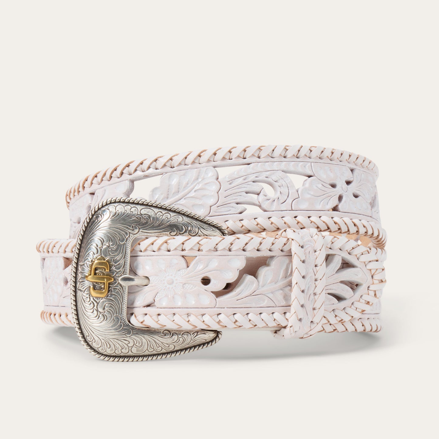 Tooled Laced Edge Belt