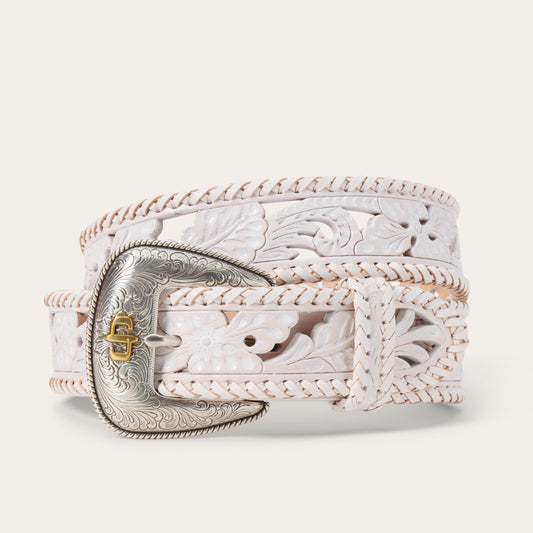 Tooled Laced Edge Belt