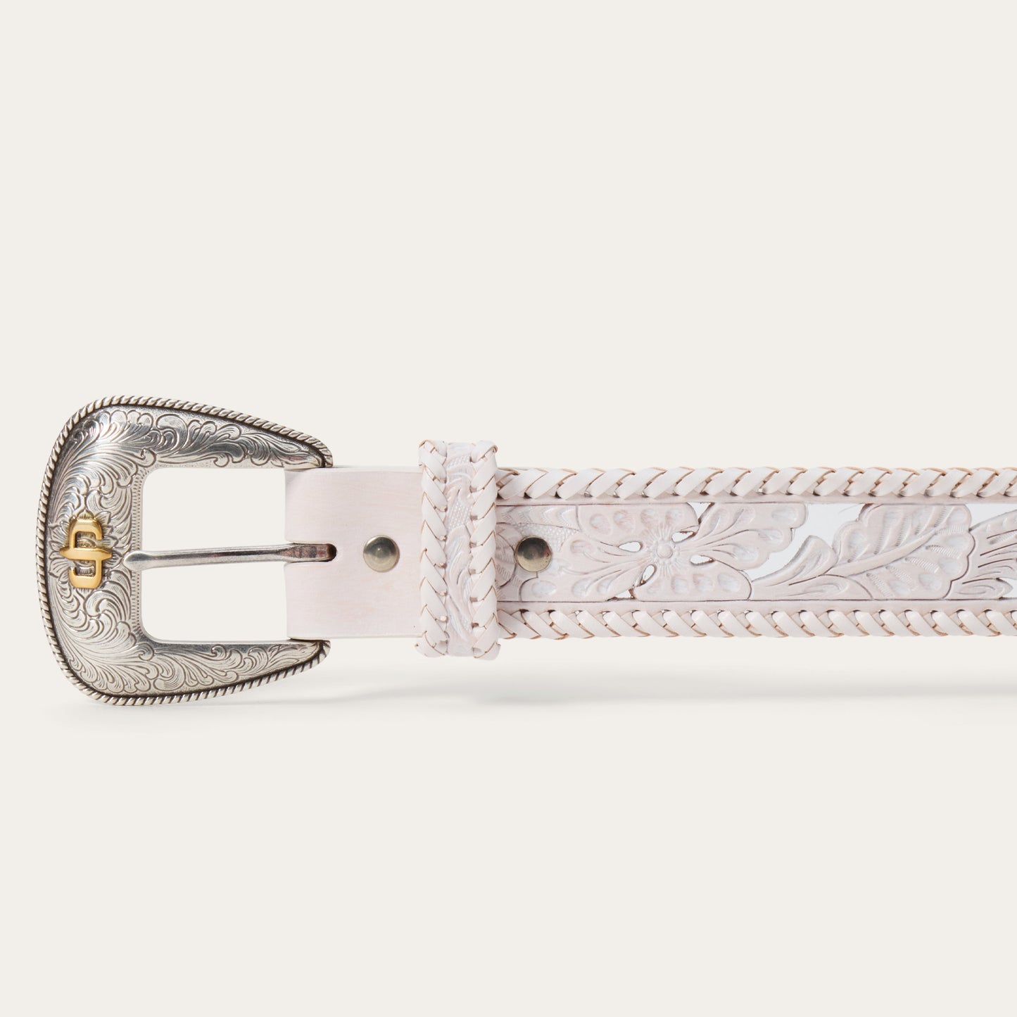 Tooled Laced Edge Belt