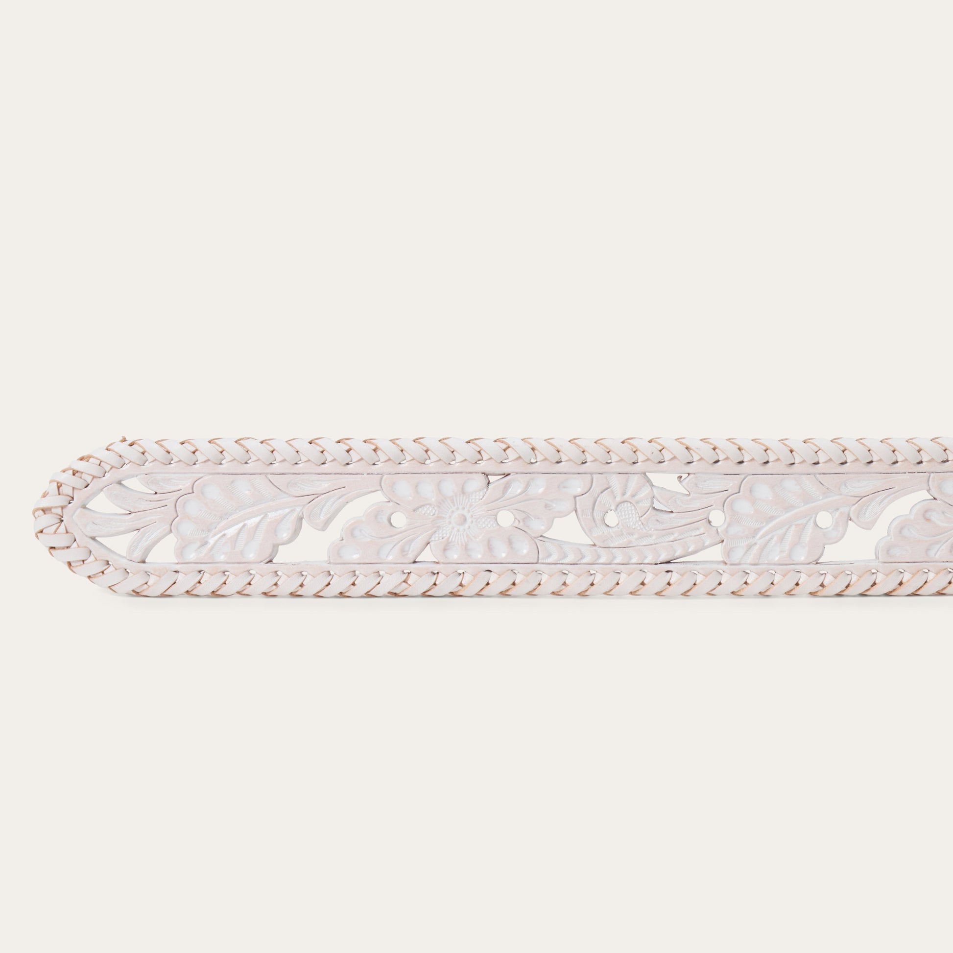 Tooled Laced Edge Belt