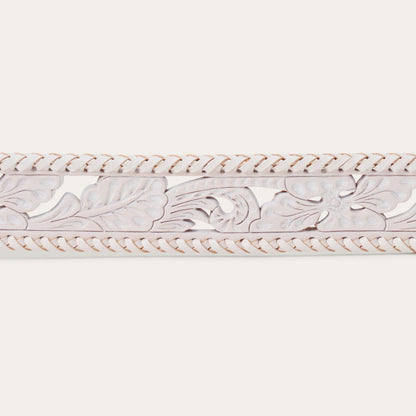 Tooled Laced Edge Belt