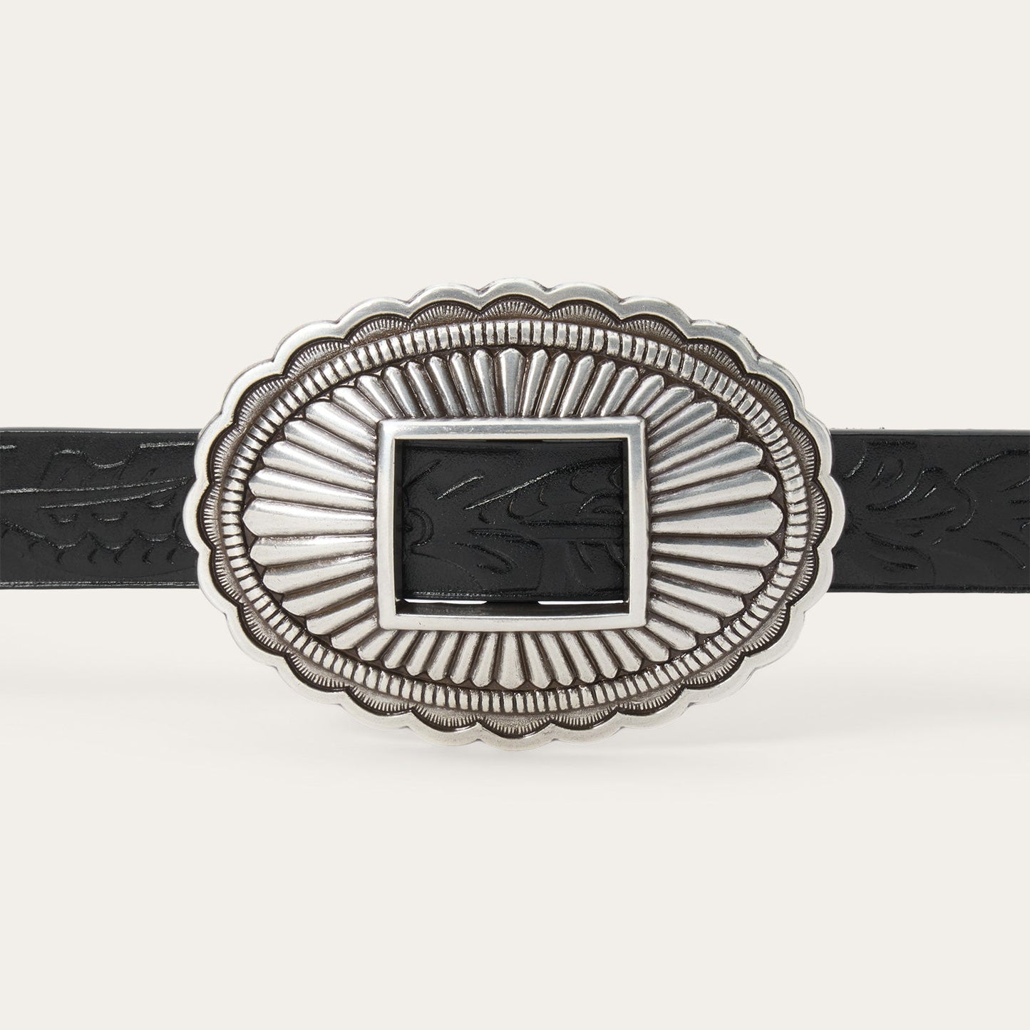 Stetson & THE GREAT. Tooled Leather Concho Belt