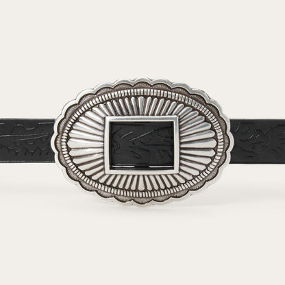 Stetson & THE GREAT. Tooled Leather Concho Belt