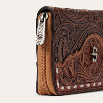 Tooled Zip Wallet