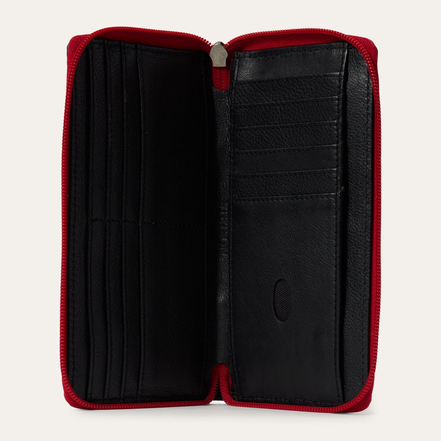 Tooled Croco Embossed Zip Wallet