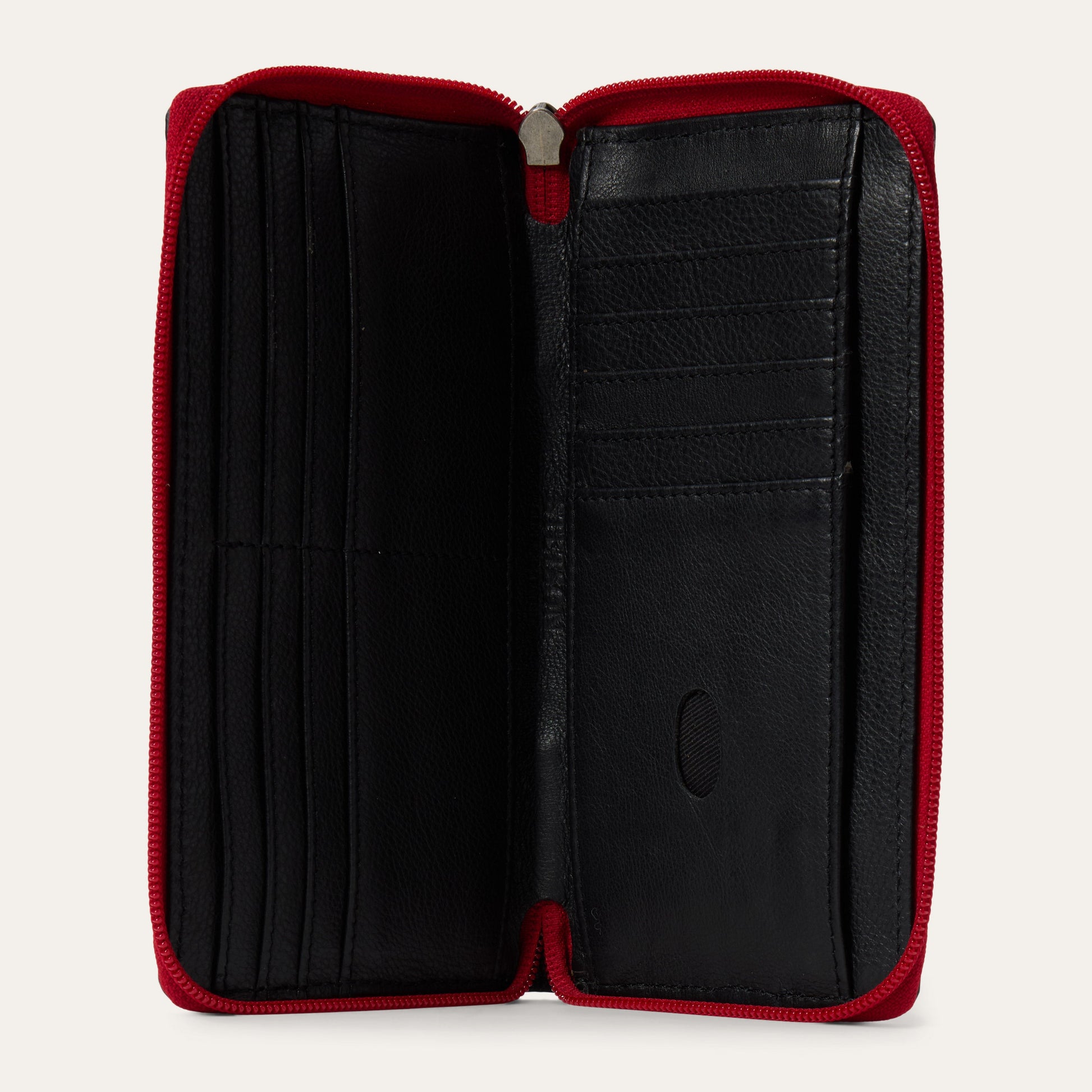 Tooled Croco Embossed Zip Wallet