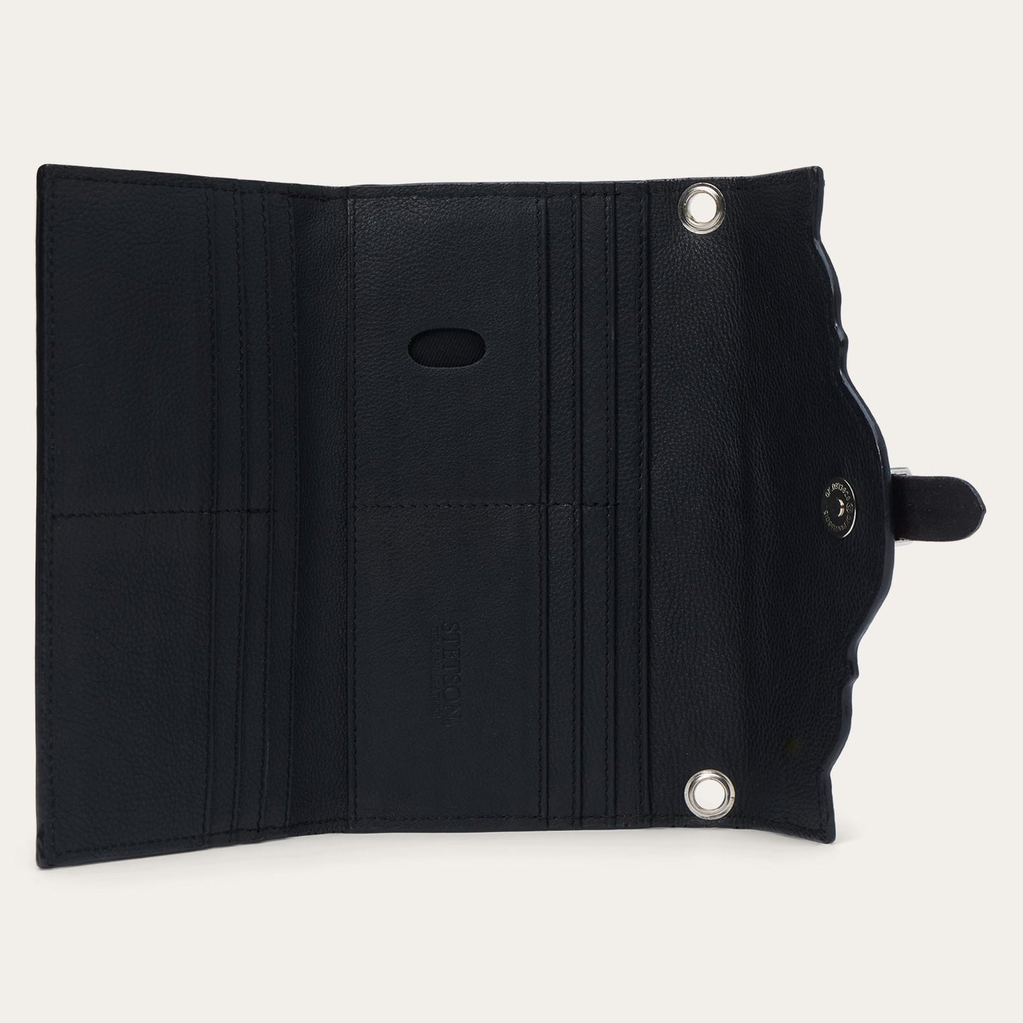 Croco Embossed Clutch Wallet