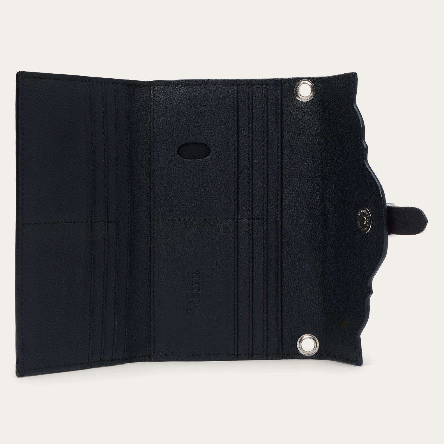 Croco Embossed Clutch Wallet