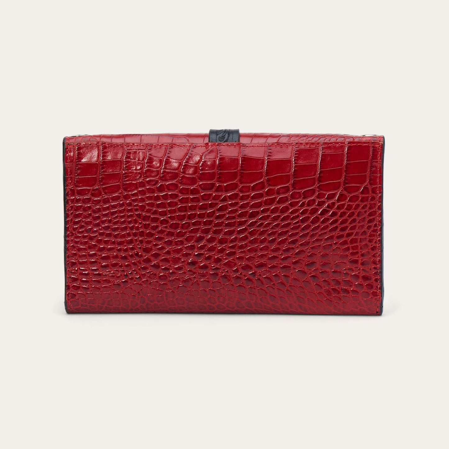 Croco Embossed Clutch Wallet