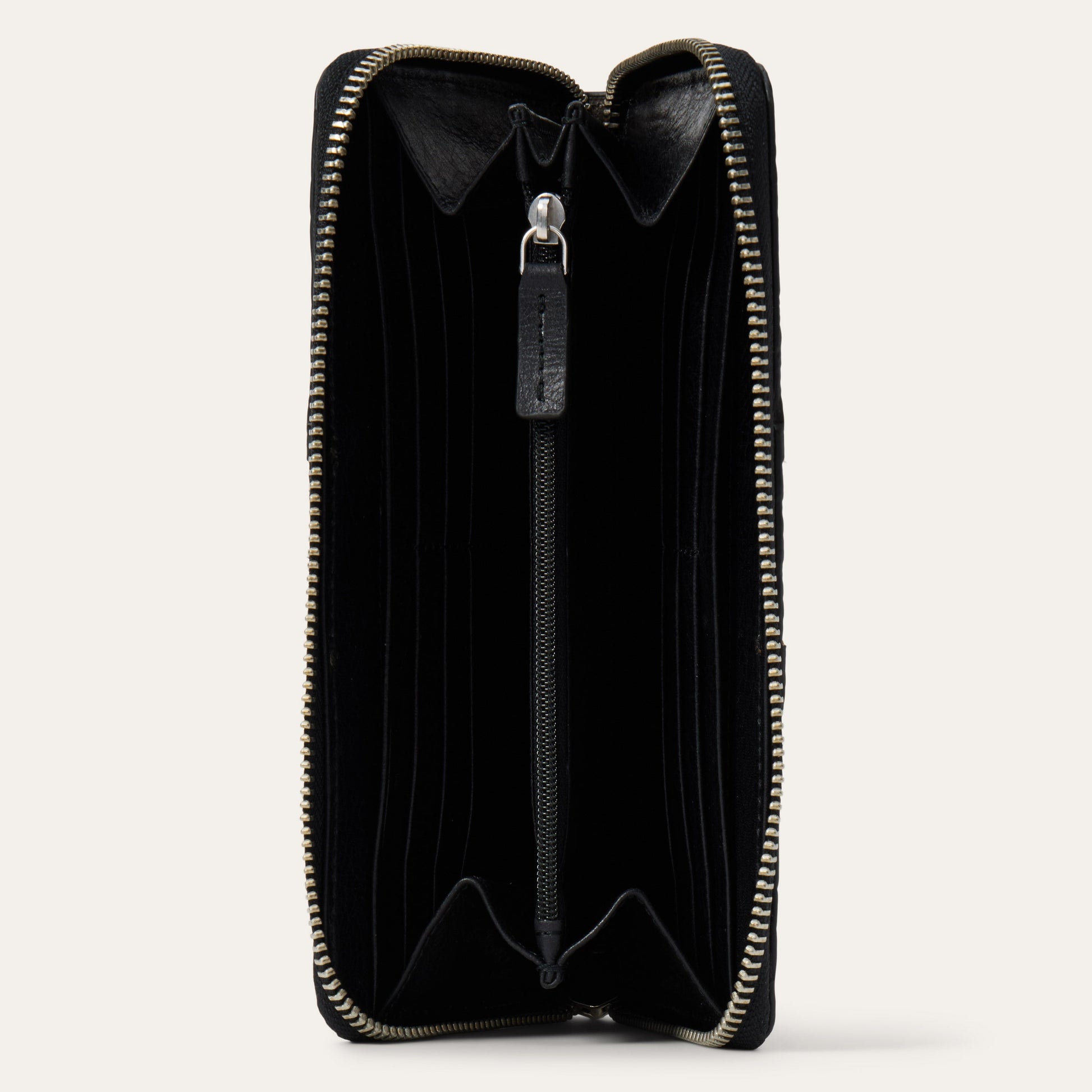 Hair-On-Hide Tooled Zip Wallet