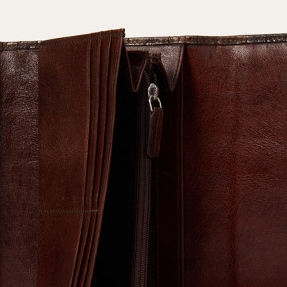Croco Embossed Front Flap Wallet