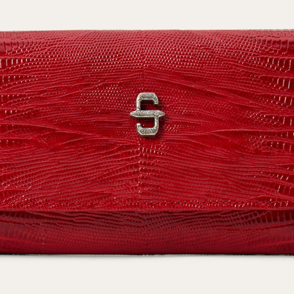 Lizard Embossed Front Flap Wallet