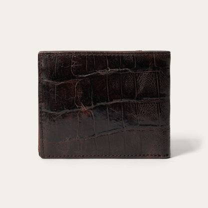 Tooled Embossed Croco Bi-Fold Wallet