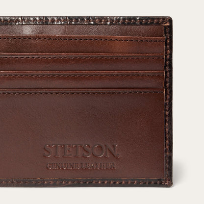 Tooled Embossed Croco Bi-Fold Wallet
