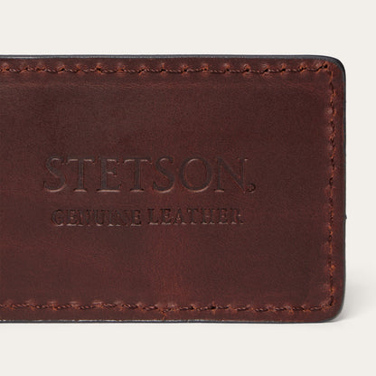 Tooled Embossed Croco Money Clip