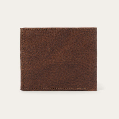 Bison Leather Stetson Rivet Bi-Fold Wallet
