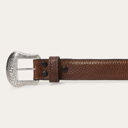 Bison Leather Concho Belt