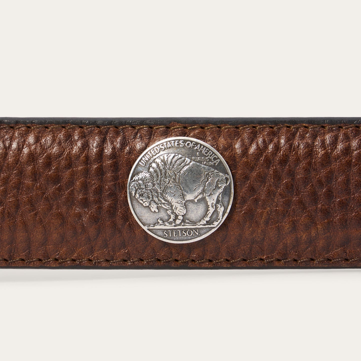 Bison Leather Concho Belt