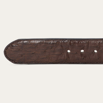 Ostrich Western Tab Belt