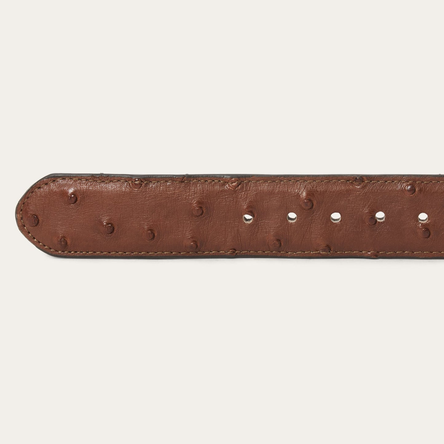 Ostrich Western Tab Belt