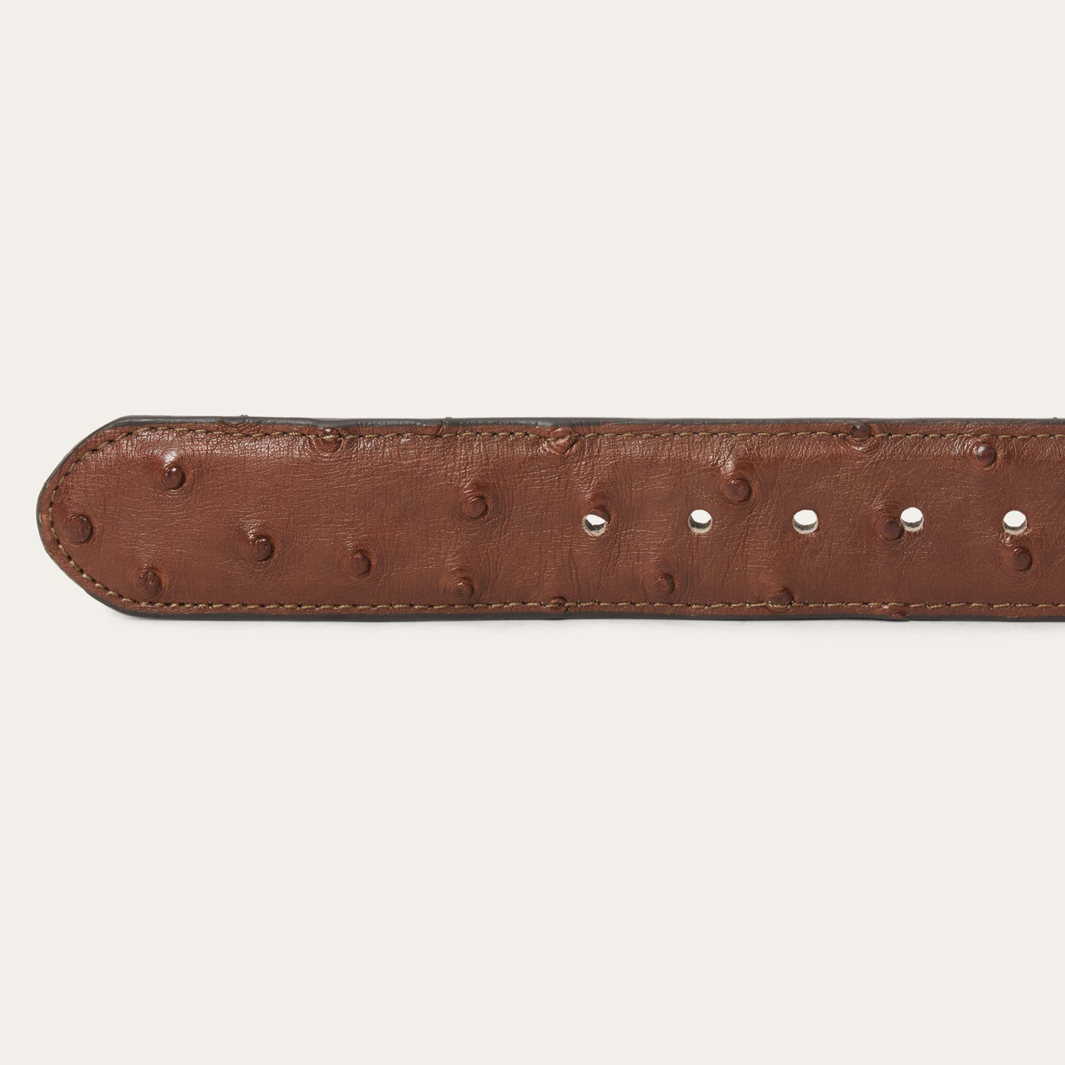 Ostrich Western Tab Belt