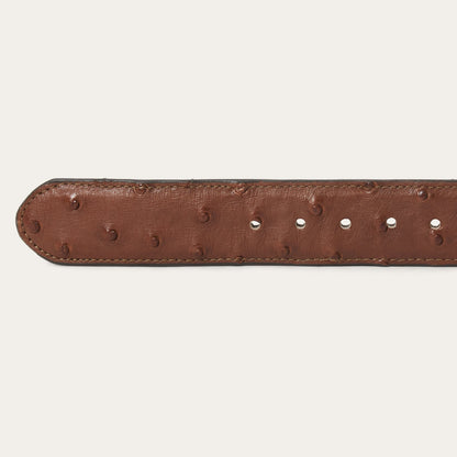 Ostrich Western Tab Belt