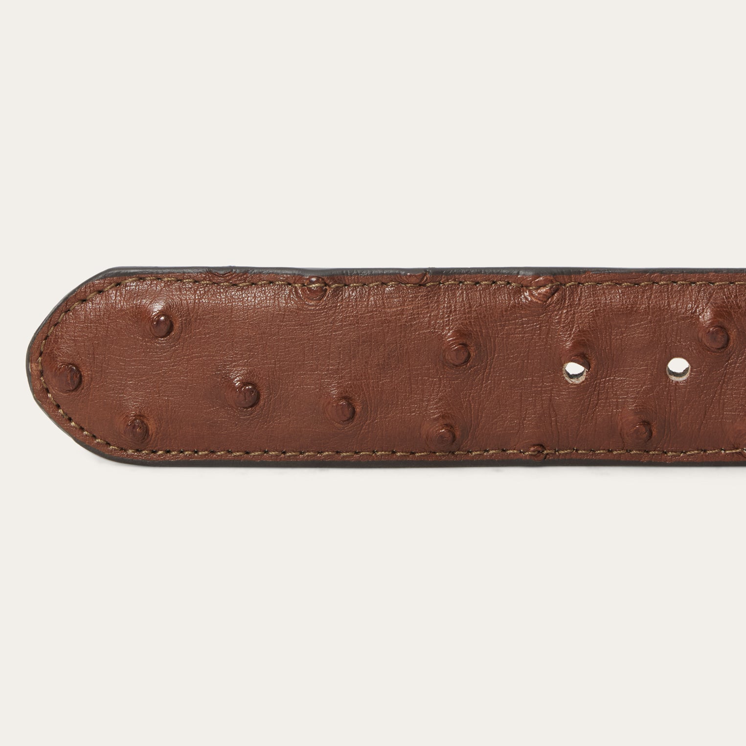 Ostrich Western Tab Belt