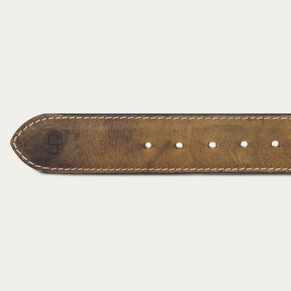 Contrast Stitch Western Tab Belt