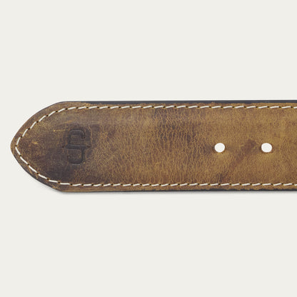 Contrast Stitch Western Tab Belt
