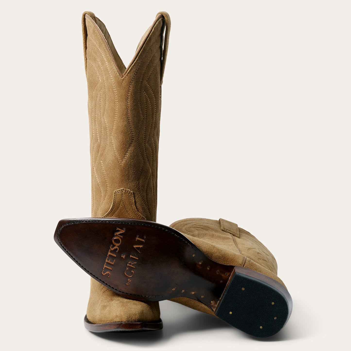 Stetson & THE GREAT. Suede Cowboy Boot