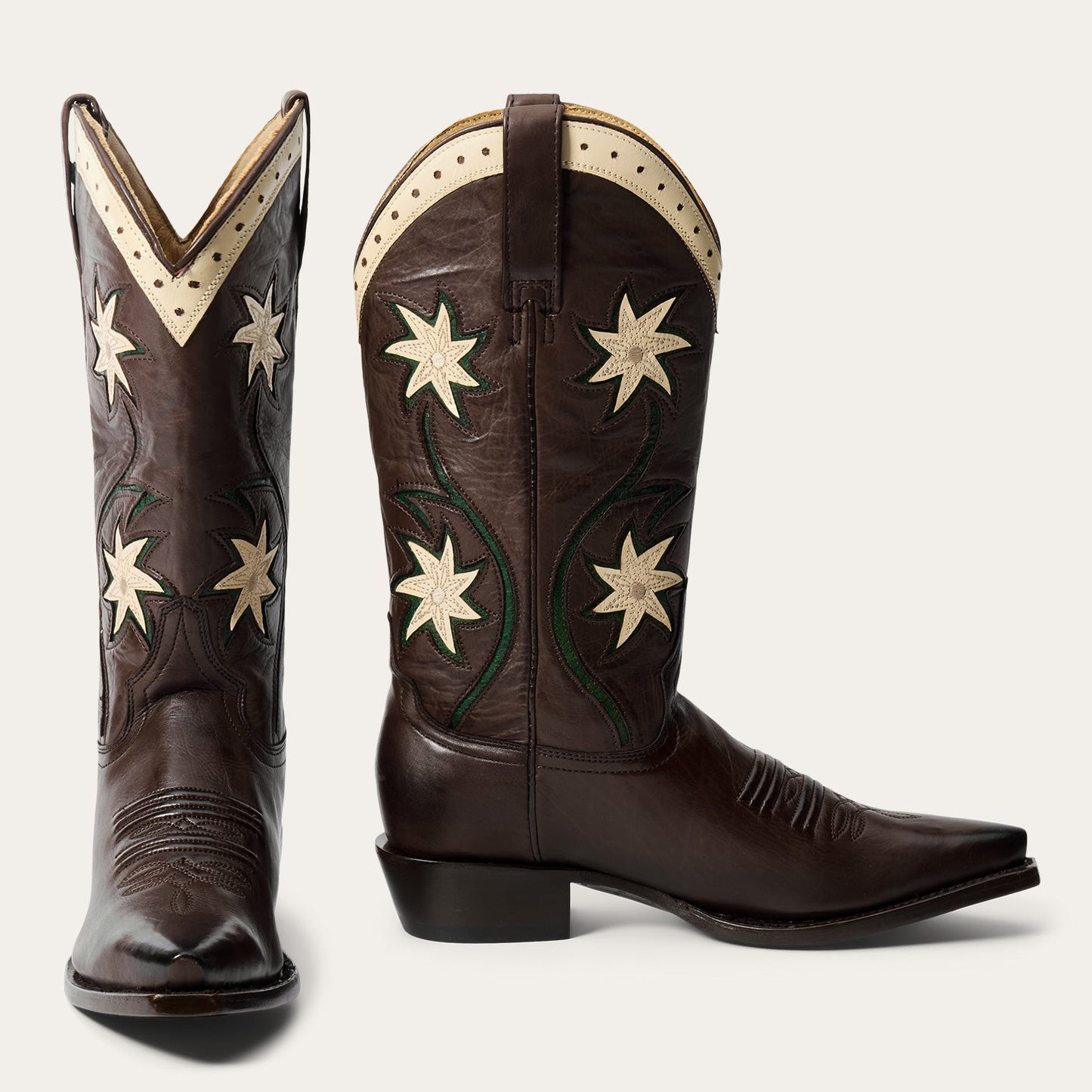 Stetson & THE GREAT. Floral Cowboy Boot