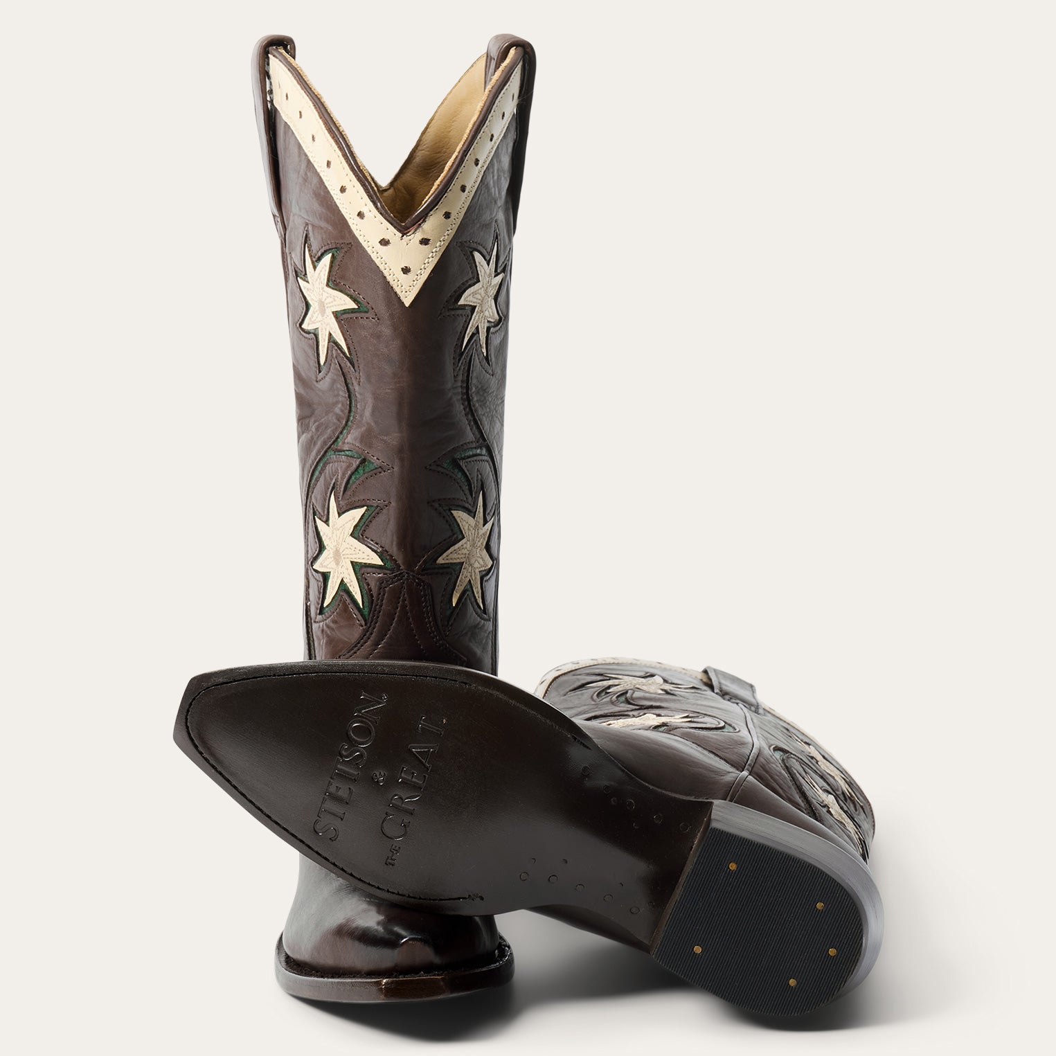 Stetson & THE GREAT. Floral Cowboy Boot