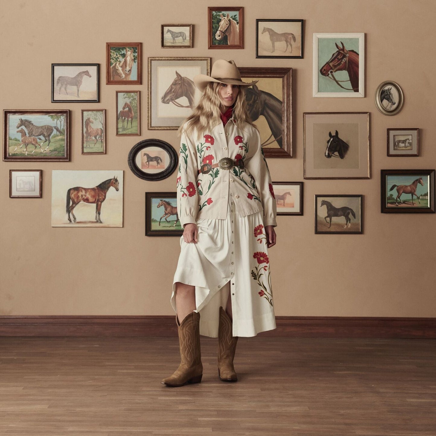 Stetson & THE GREAT. Suede Cowboy Boot