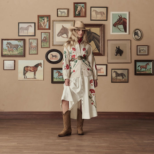Stetson & THE GREAT. Suede Cowboy Boot