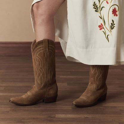 Stetson & THE GREAT. Suede Cowboy Boot
