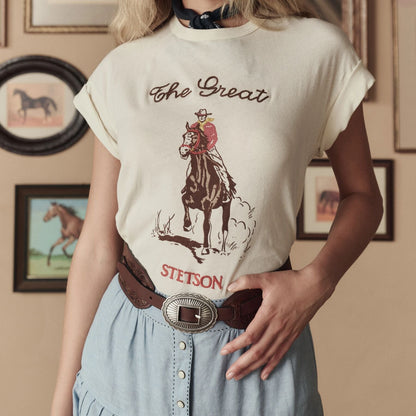 Stetson & THE GREAT. Tooled Waist Belt