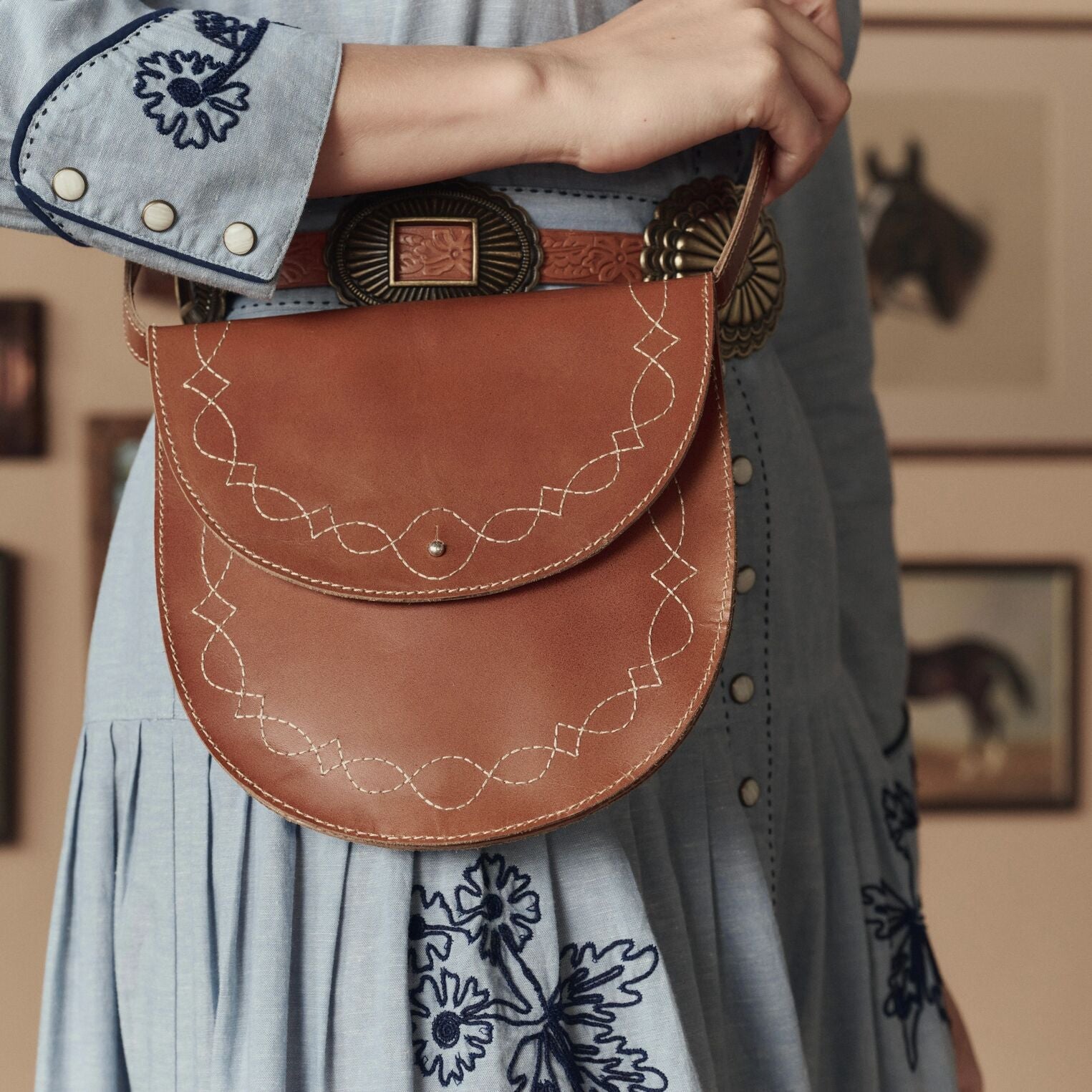 Stetson & THE GREAT. Saddle Stitch Bag