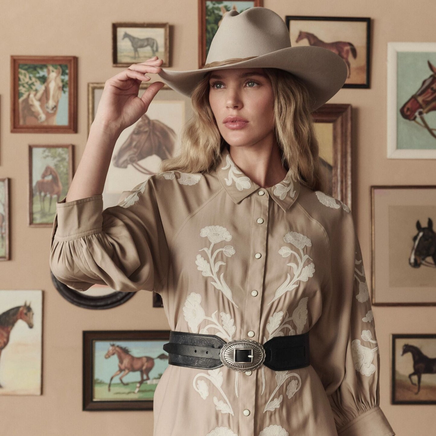 Stetson & THE GREAT. Tooled Waist Belt