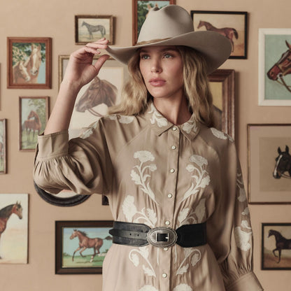 Stetson & THE GREAT. Tooled Waist Belt
